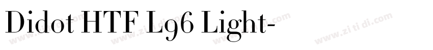Didot HTF L96 Light字体转换